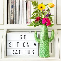 lightbox go sit on a cactus
